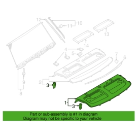 Trunk Deck Shelf Package Tray Trim Cover Panel Audi A6 2016-2018 OEM Trunk Deck Shelf Package Tray Trim Cover Panel Audi A6 2016-2018 OEM