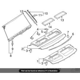 Trunk Deck Shelf Package Tray Trim Cover Panel Audi A6 2016-2018 OEM Trunk Deck Shelf Package Tray Trim Cover Panel Audi A6 2016-2018 OEM