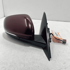 2017-2019 JAGUAR XE RIGHT SIDE DOOR REAR VIEW MIRROR W/O BLIND SPOT RED OEM