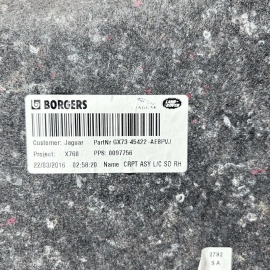 Trunk Right Side Quarter Trim Panel Liner Cover Jaguar XE 2017-2019 OEM