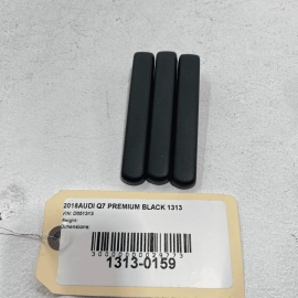 2017 - 2020 AUDI Q7 FRONT SEAT RIGHT OR LEFT SIDE RAIL TRIM CAP BLACK 3 PCS