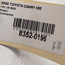 TOYOTA CAMRY 2018-2023 REAR LEFT OR RIGHT DOOR CHECK STRAP STOP STOPPER OEM