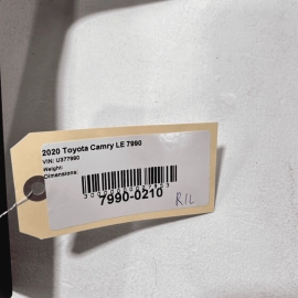 2018 - 2023 Toyota Camry Rear Left Driver Side Door Scuff Sill Plate Black 