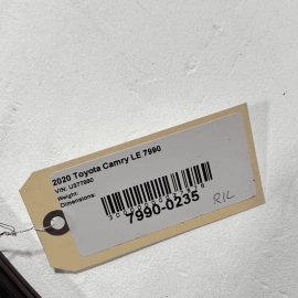 18-23 Toyota Camry Rear Driver Door Glass Window Run Channel Wheatherstrip 