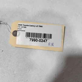 2018-2023 TOYOTA CAMRY REAR RIGHT PASSENGER RH SIDE UPPER DOOR HINGE 1J9 OE