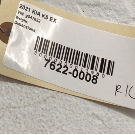 KIA K5 2021-2023 REAR LEFT DRIVER SIDE DOOR SILL SCUFF STEP PLATE TRIM COVE