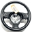 2017-2020 JAGUAR XE STEERING WHEEL W/ PADDLE SHIFT BLACK OEM