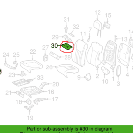 Courtesy Lamp Cover Front Right Seat OEM A2519183730 06-12 MERCEDES-BENZ GL