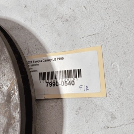 2018-19-20-21-22-2023 TOYOTA CAMRY LE FRONT RIGHT PASSENGER DISC BRAKE ROTO