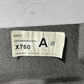 2017-2019 JAGUAR XE REAR DECK PARCEL SHELF COVER PANEL OEM