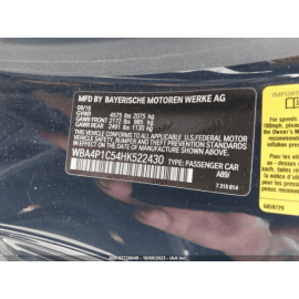 2017-2020 BMW 440I 430I FRONT RIGHT PASSENGER DOOR SILL SCUFF TRIM PLATE OE