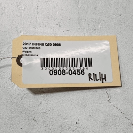 2017 Infiniti Q50 Rear Left Driver Side Door Lower Hinge OEM