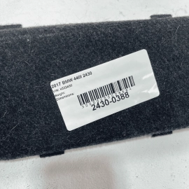 2017-2020 BMW 440I 430I M4 REAR RIGHT PASSENGER TRUNK TOOL COMPARTMENT COVE 2017-2020 BMW 440I 430I M4 REAR RIGHT PASSENGER TRUNK TOOL COMPARTMENT COVE