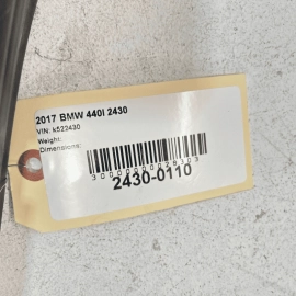 2017-2020 BMW 440i UNDER HOOD REAR ENGINE BAY WEATHERSTRIP RUBBER SEAL OEM