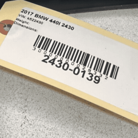 2017-2020 BMW M440i F32 F36 F82 CENTER CONSOLE BACK TRIM COVER PANEL TRIM O