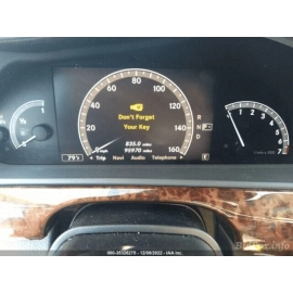 10-13 Mercedes S 550 S450 S500 Center Dashboard Dash Panel Trim Molding Woo