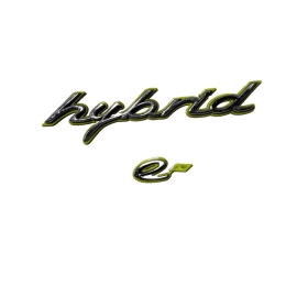 2014-2016 PORSCHE PANAMERA E-HYBRID CHROME LETTER BADGE EMBLEM GREEN BASE O