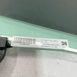 2010-2016 Porsche Panamera Rear Left Driver Side Door Window Glass OEM