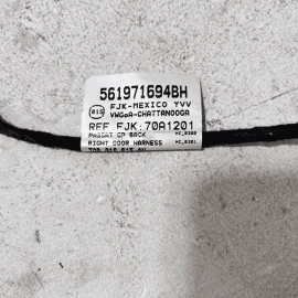 VOLKSWAGEN PASSAT 2016-2019 REAR PASSENGER SIDE DOOR WIRE WIRING HARNESS OE VOLKSWAGEN PASSAT 2016-2019 REAR PASSENGER SIDE DOOR WIRE WIRING HARNESS OE