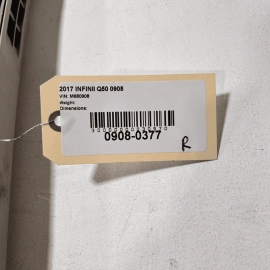 14-2020 Infiniti Q50 Front Right Passenger Side Windshield Pillar Panel Tri