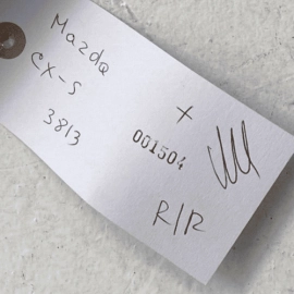 MAZDA CX-5 2017-2021 REAR RIGHT PASSENGER SIDE INTERIOR DOOR PANEL ARMREST  MAZDA CX-5 2017-2021 REAR RIGHT PASSENGER SIDE INTERIOR DOOR PANEL ARMREST