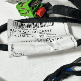 AUDI Q7 PREMIUM DASH DASHBOARD INSTRUMENT PANEL WIRE WIRING HARNESS 2018 OE