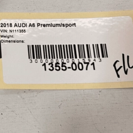 AUDI A6 2012-2018 S6 FRONT DRIVER SIDE INTERIOR DOOR PANEL CORNER COVER TRI