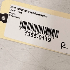 AUDI A6 2012-2018 S6 FRONT PASSENGER SIDE MIDDLE A PILLAR COVER TRIM PANEL 