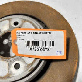 2015-16-17-18-19-2020 ACURA TLX FRONT RIGHT PASSENGER BRAKE DISC ROTOR OEM
