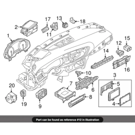 Dash Valet Parking Control Switch Push Power Valet Button Audi A6 2012-2018