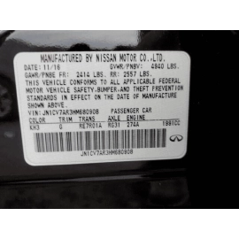 Infiniti Q50 2014-2020 Front Left or Right Side Seat Headrest SPORT OEM 1PC