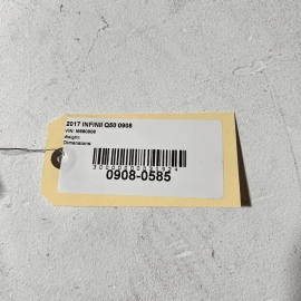 16-20 INFINITI Q50 REAR PASSENGER SIDE EVAPORATION SUB WIRE WIRING HARNESS 