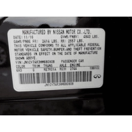 Outer Ambient Air Temperature Infiniti Q50 2014-2020 OEM