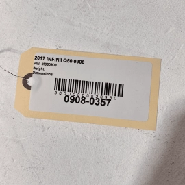 2014 - 2020 INFINITI Q60 CABIN AIR INTAKE DUCT COVER OEM