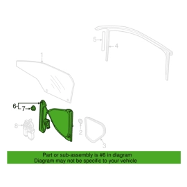 Front Left Driver Side Door Window Regulator Volkswagen Passat 2012-2022 OE