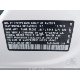 VOLKSWAGEN PASSAT 2012-2022 REAR LEFT DRIVER SIDE DOOR WINDOW GLASS OEM