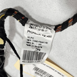 2011-2018 PORSCHE CAYENNE FRONT LEFT DRIVER DOOR WIRE SET WIRING HARNESS OE