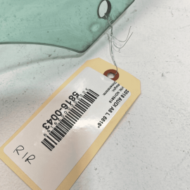 2011-2018 AUDI A8 L QUATTRO REAR RIGHT PASSENGER SIDE DOOR WINDOW GLASS OEM