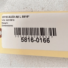 AUDI A8 L QUATTRO 11-18 REAR DECK SHELF PACKAGE CENTER SPEAKER GRILLE COVER