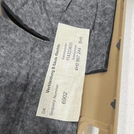 AUDI A8 L QUATTRO 2011-2018 PASSENGER SIDE B PILLAR LOWER TRIM COVER PANEL 