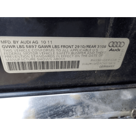 AUDI A8 L QUATTRO 2011-2014 REAR TRUNK BACK SEAT PARTITION TRIM COVER PANEL