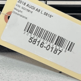 AUDI A8 L QUATTRO 2011-2014 REAR TRUNK BACK SEAT PARTITION TRIM COVER PANEL AUDI A8 L QUATTRO 2011-2014 REAR TRUNK BACK SEAT PARTITION TRIM COVER PANEL