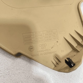 2011-2018 AUDI A8L QUATTRO FRONT PASSENGER SIDE SEAT INNER TRIM COVER PANEL 2011-2018 AUDI A8L QUATTRO FRONT PASSENGER SIDE SEAT INNER TRIM COVER PANEL