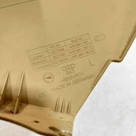 2011-2018 AUDI A8L QUATTRO FRONT DRIVER SIDE SEAT INNER TRIM COVER PANEL OE