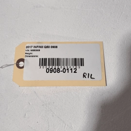 INFINITI Q50 2014-2020 REAR LEFT OR RIGHT SIDE EXTERIOR DOOR HANDLE OEM = K
