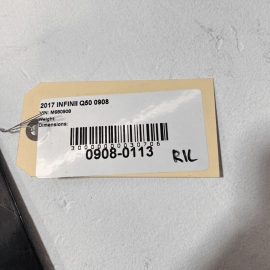 INFINITI Q50 2014-2020 REAR LEFT DRIVER SIDE SEAT PARTITION PANEL TRIM COVE