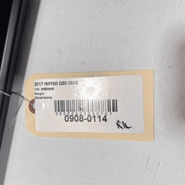 INFINITI Q50 2014-2020 REAR DRIVER SIDE DOOR INNER BELT WHEATHERSTRIP SEAL 