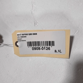 INFINITI Q50 2014-2020 REAR DRIVER SIDE C PILLAR UPPER QUARTER TRIM PANEL O INFINITI Q50 2014-2020 REAR DRIVER SIDE C PILLAR UPPER QUARTER TRIM PANEL O