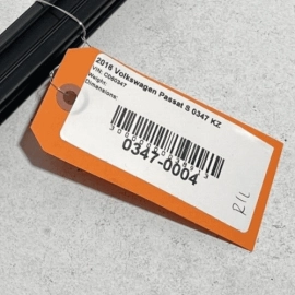 VOLKSWAGEN PASSAT 2012-2022 REAR DRIVER DOOR WINDOW INNER WEATHERSTRIP SEAL