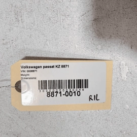 VOLKSWAGEN PASSAT 2020-2022 REAR DRIVER SIDE DOOR PANEL MOLDING TRIM COVER 